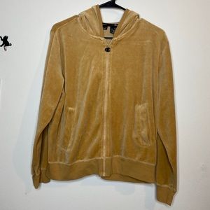 Tan Velvet Champion Tracksuit Sweater